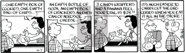 Drabble on Wednesday April 7, 2004 Comic Strip