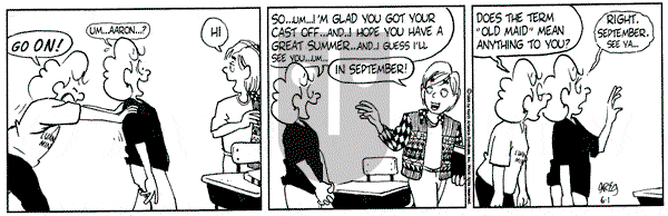 Luann on Thursday June 1, 1995 Comic Strip