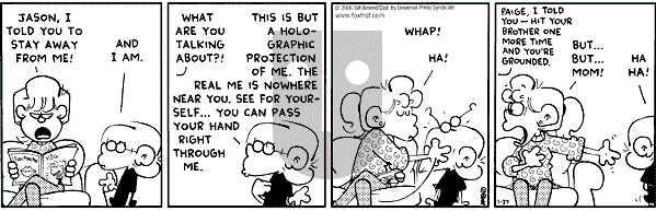 FoxTrot on Thursday January 27, 2000 Comic Strip