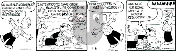 Drabble on Saturday July 8, 2000 Comic Strip