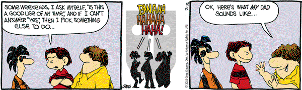 The Buckets on Saturday December 15, 2012 Comic Strip