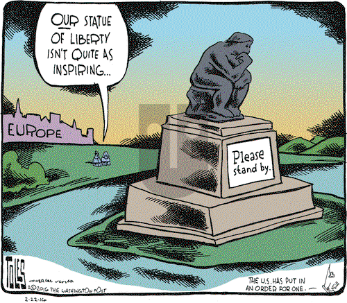 Tom Toles on Monday February 22, 2016 Comic Strip