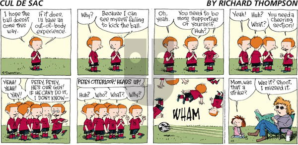 Cul de Sac on Sunday April 8, 2018 Comic Strip