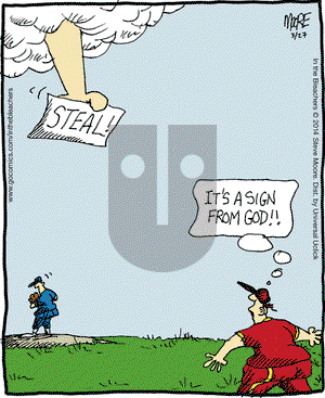 In the Bleachers on Thursday March 27, 2014 Comic Strip