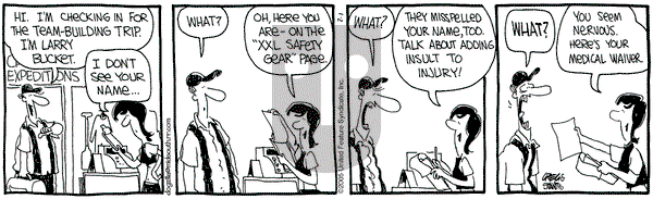 The Buckets on Friday July 1, 2005 Comic Strip