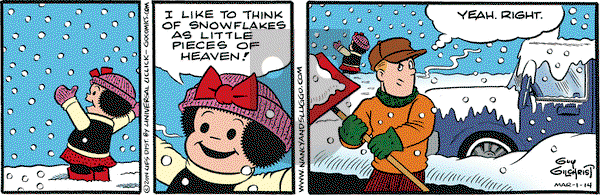 Nancy on Saturday March 1, 2014 Comic Strip