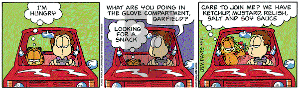 Garfield on Tuesday April 11, 2000 Comic Strip