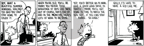 Calvin and Hobbes - Thursday August 2, 2018 Comic Strip