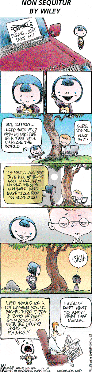 Non Sequitur on Sunday August 31, 2008 Comic Strip