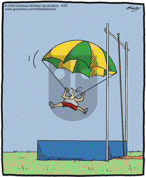 In the Bleachers on Wednesday April 22, 2020 Comic Strip