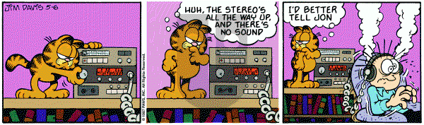 Garfield on Wednesday May 6, 1987 Comic Strip