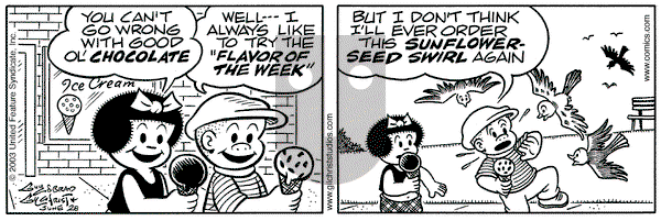 Nancy on Saturday June 28, 2003 Comic Strip