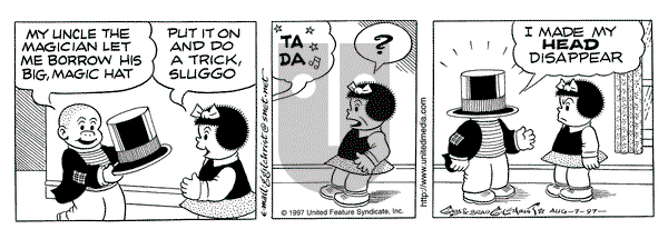 Nancy on Thursday August 7, 1997 Comic Strip