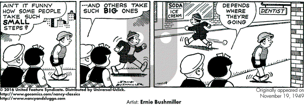 Nancy Classics on Saturday November 19, 2016 Comic Strip
