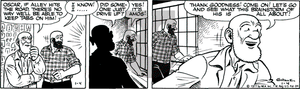 Alley Oop on Tuesday January 4, 1977 Comic Strip