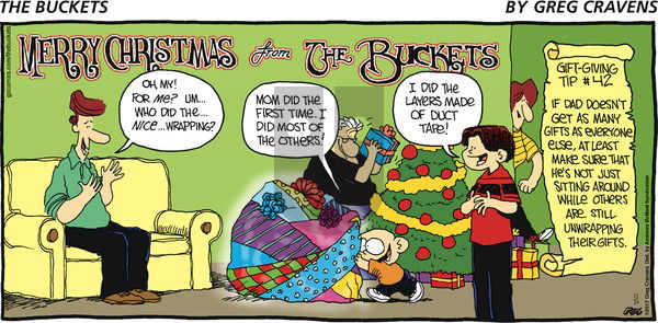 The Buckets on Sunday December 24, 2017 Comic Strip