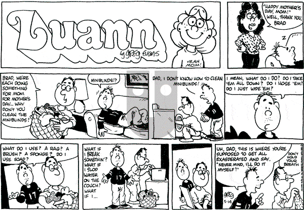 Luann on Sunday May 14, 1989 Comic Strip