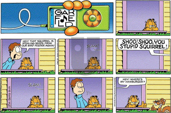 Garfield on Sunday September 23, 2007 Comic Strip