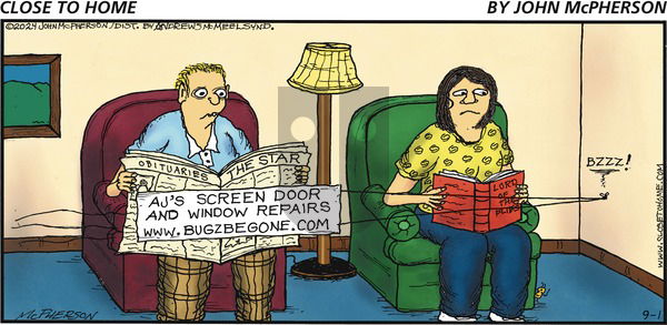 Close to Home on Sunday September 1, 2024 Comic Strip