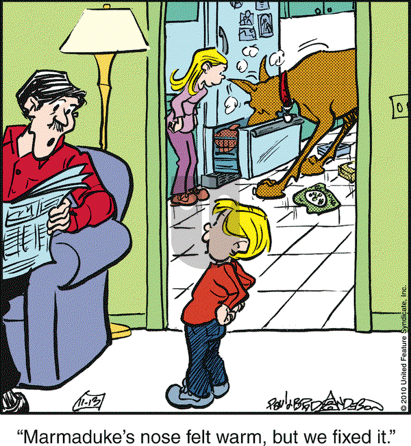 Marmaduke on Saturday November 13, 2010 Comic Strip