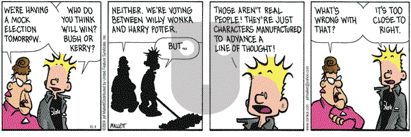 Frazz on Monday November 1, 2004 Comic Strip