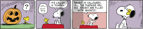 Peanuts - Saturday October 30, 2021 Comic Strip