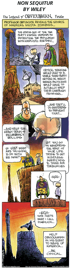 Non Sequitur on Sunday July 23, 2000 Comic Strip