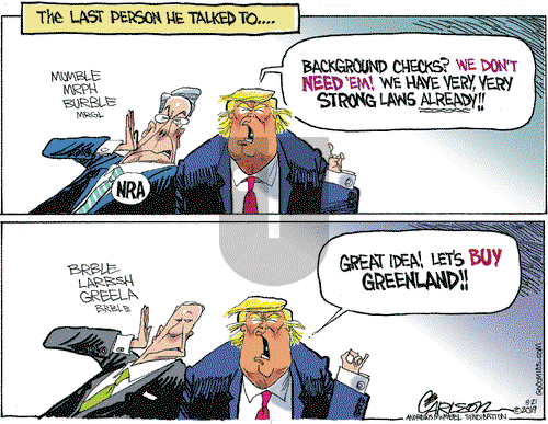 Stuart Carlson on Wednesday August 21, 2019 Comic Strip