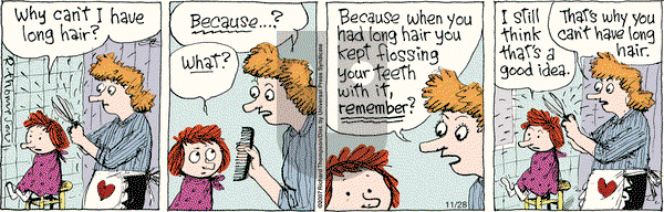 Cul de Sac on Wednesday November 28, 2007 Comic Strip