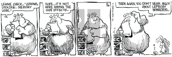 The Grizzwells on Friday April 26, 1996 Comic Strip