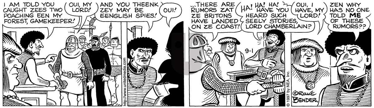 Alley Oop - Monday September 1, 1997 Comic Strip