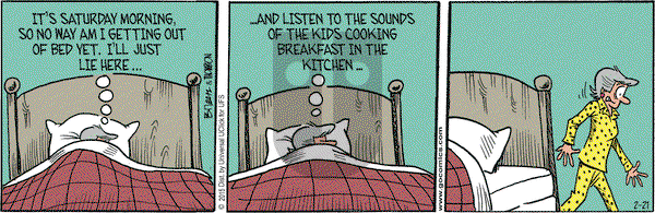 Grand Avenue on Saturday February 21, 2015 Comic Strip