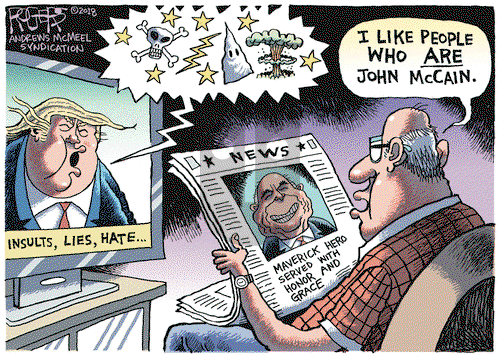 Rob Rogers on Tuesday August 28, 2018 Comic Strip