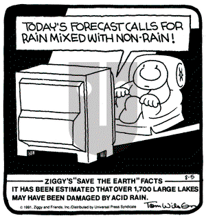 Ziggy on Monday August 5, 1991 Comic Strip