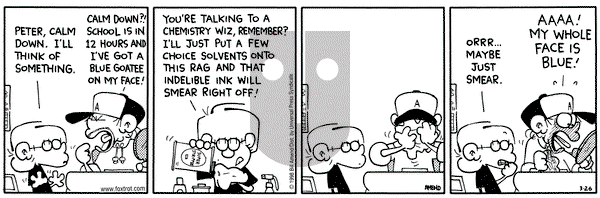 FoxTrot on Thursday March 26, 1998 Comic Strip