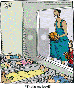 In the Bleachers on Saturday October 6, 2012 Comic Strip