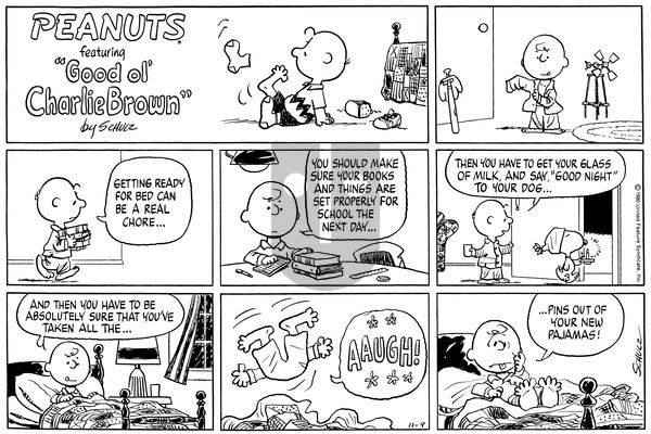 Peanuts on Sunday November 9, 1980 Comic Strip