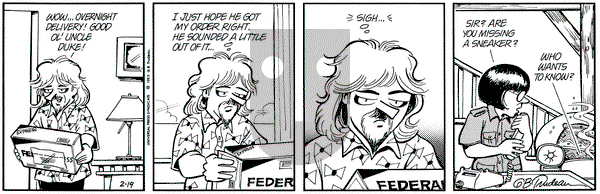 Doonesbury on Friday February 19, 1993 Comic Strip