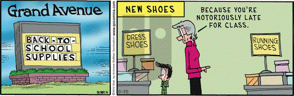 Grand Avenue on Wednesday August 28, 2019 Comic Strip