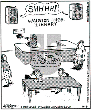 Close to Home on Tuesday November 9, 1999 Comic Strip