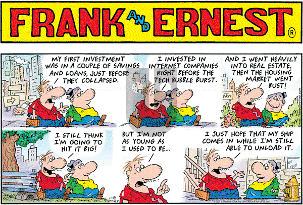 Frank and Ernest on Sunday November 13, 2011 Comic Strip