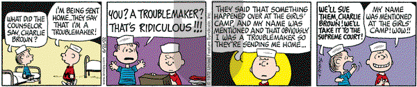Peanuts on Friday June 21, 2002 Comic Strip