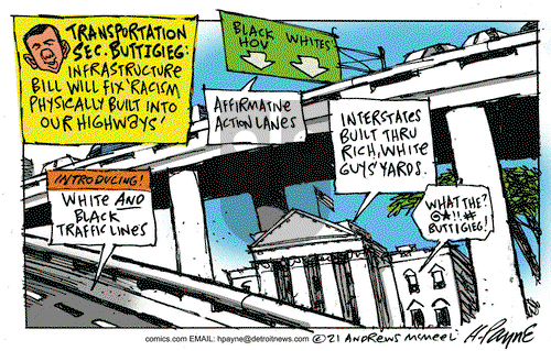 Henry Payne on Tuesday April 13, 2021 Comic Strip