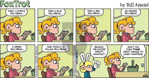 FoxTrot on Sunday April 21, 2019 Comic Strip