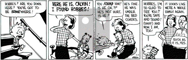 Calvin and Hobbes - Thursday May 2, 2019 Comic Strip