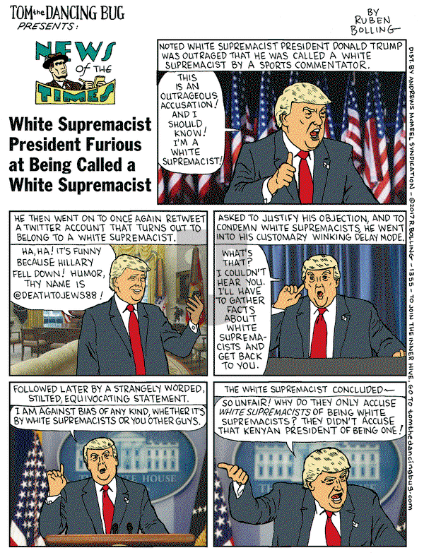 Tom the Dancing Bug on Friday September 22, 2017 Comic Strip