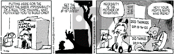Over the Hedge on Tuesday August 19, 2003 Comic Strip
