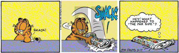 Garfield - Wednesday May 17, 1995 Comic Strip