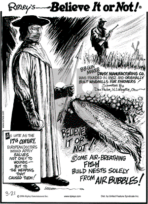 Ripley's Believe It or Not on Tuesday March 21, 2006 Comic Strip