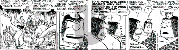 Alley Oop on Wednesday February 10, 1999 Comic Strip